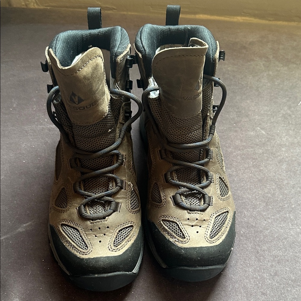 Vasque Tan and Black Outdoor Boots